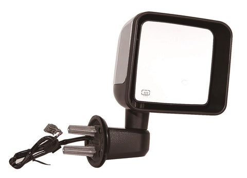 For Jeep Wrangler 2014 Power Heated Mirror w/oNE CONNECTOR Passenger Side (Chrome) 68204246AA+68125584AA CH1321389