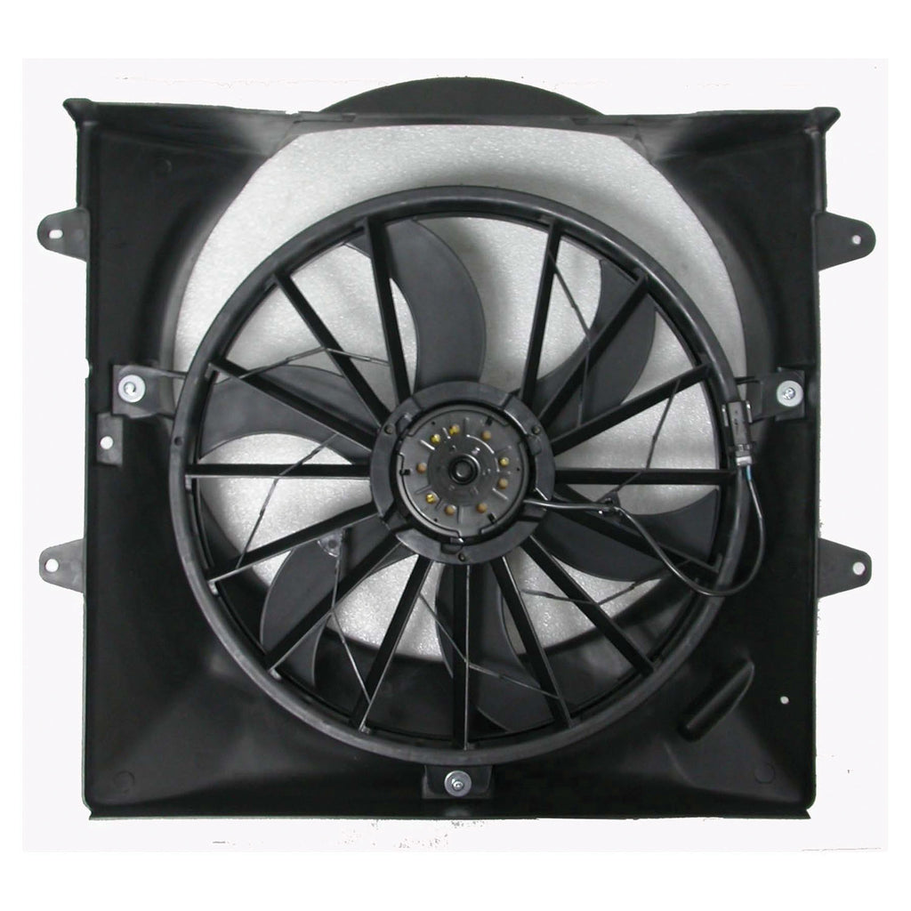 For Jeep Grand Cherokee 4.0L w/o TOWING Pkg 1999 00 01 02 2003/ 4.7L w/o TOWING Pkg 1999 2000 Radiator A/C Fan Assembly M:52079528AB+S:52079489AB/ 52079491AB CH3115110
