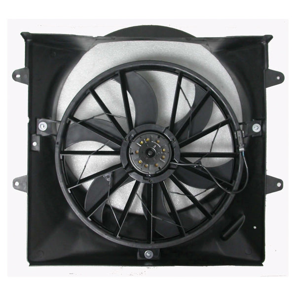 For Jeep Grand Cherokee 4.0L w/o TOWING Pkg 1999 00 01 02 2003/ 4.7L w/o TOWING Pkg 1999 2000 Radiator A/C Fan Assembly M:52079528AB+S:52079489AB/ 52079491AB CH3115110