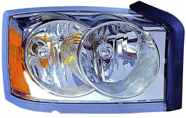For Dodge Dakota 2005 Headlight Chrome Bezel Passenger Side CAPA Certified 55077606AB CH2503159C