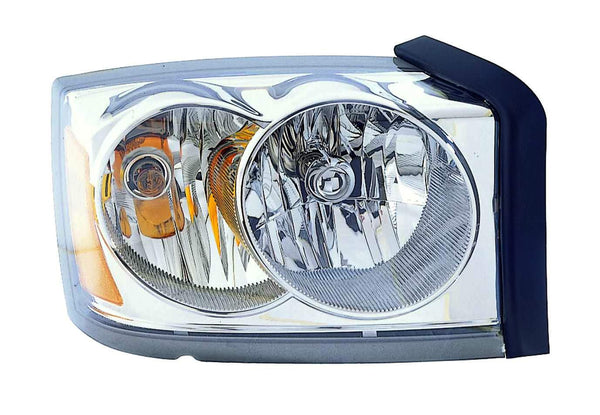 For Dodge Dakota 2006 2007 Pickup Headlight w/o Black Bezel Passenger Side CAPA Certified 55077606AC CH2503170C
