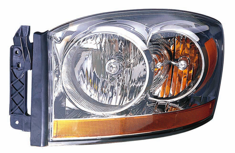 For Dodge Ram 2006 Headlight w/o Black Bezel(RM 1500 Mega Cab/ 2500/ 3500 06) Driver Side CAPA Certified 55077795AC CH2518114C