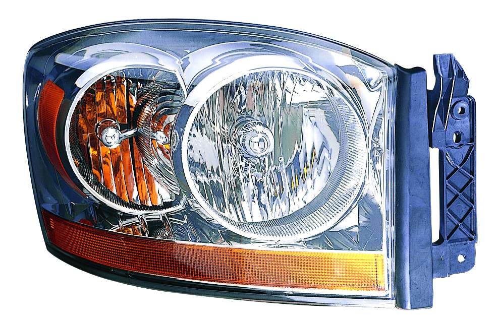 For Dodge Ram Pickup 1500/ 1500 MEGA CAB/ 2500/ 3500 2006 Headlight w/o Black Bezel Passenger Side 55077794AC CH2519114