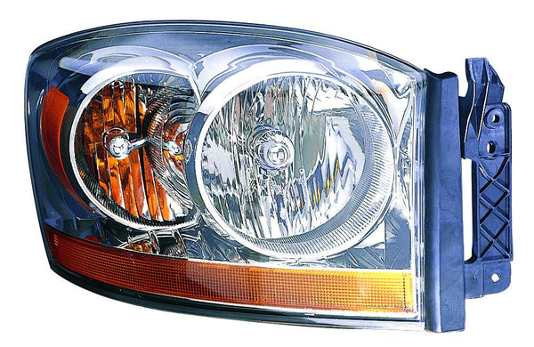For Dodge Ram Pickup 1500/ 1500 MEGA CAB/ 2500/ 3500 2006 Headlight w/o Black Bezel Passenger Side 55077794AC CH2519114