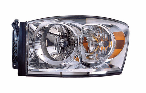 For Dodge Ram Pickup 2007 2008/ Ram 1500 MEGA CAB/ 2500/ 3500 Pickup 2007 08 2009 Headlight DUAL WHEEL VERSION EXCLUDED Driver Side CAPA Certified 68003125AD-PFM CH2502280C