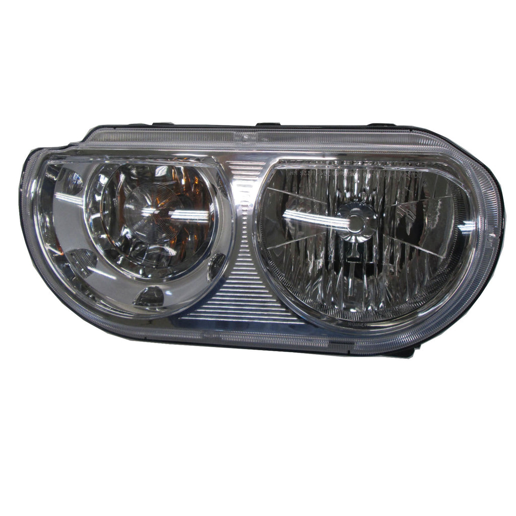 For Dodge Challenger 2008 09 10 11 12 13 2014 Headlight Halogen Black Bezel Driver Side  CH2502358