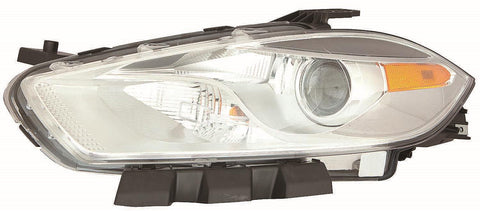 For Dodge Dart 2016 Headlight Halogen CODE LMC MFP Chrome Driver Side CAPA Certified 68292803AA CH2518151C