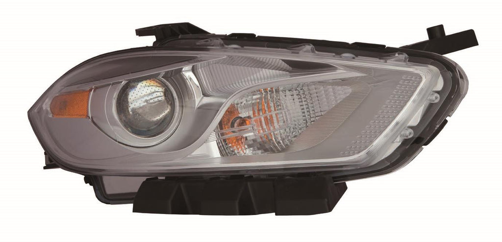 For Dodge Dart 2013 14 2015 Headlight Halogen Chrome Trim Passenger Side CAPA Certified 68081388AL CH2519143C