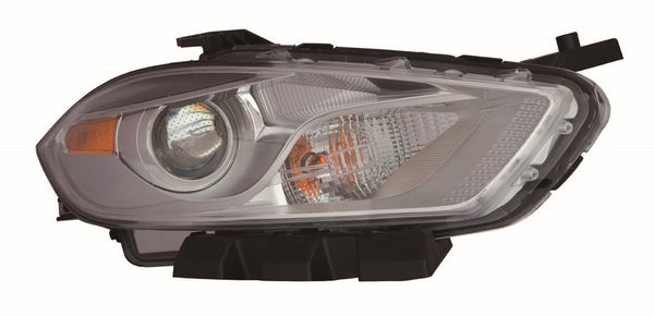 For Dodge Dart 2013 14 2015 Headlight Halogen Chrome Trim Passenger Side CAPA Certified 68081388AL CH2519143C