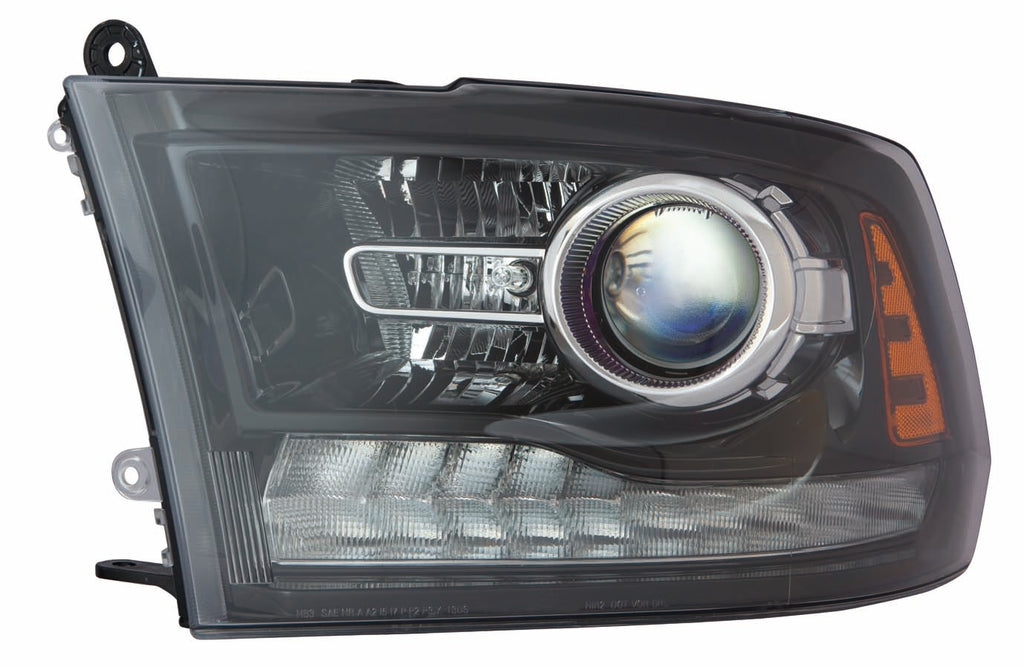 For Ram Ram 1500/ 2500 Pickup 2013 2014/ Ram 3500 Pickup 2013 14 2015 Headlight Projector Black Driver Side CAPA Certified 68093221AD CH2502245C