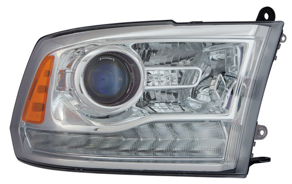For Ram 1500 Pickup 2013-2012/ 14/ 14/ Ram 2500/ 3500 Pickup 2013 14 2015 Headlight Projector Chrome Passenger Side CAPA Certified 68093216AD CH2503244C