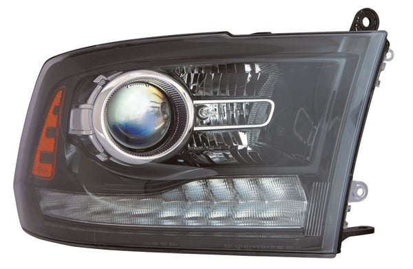 For Ram Ram 1500/ 2500/ 3500 Pickup 2016 17 18 2019 Headlight Projector BLACK Passenger Side CAPA Certified 68324932AD CH2503289C
