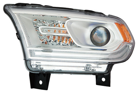 For Dodge Durango 2014 2015 Headlight Halogen w/o LED Chrome Driver Side CAPA Certified 68188731AH CH2502256C