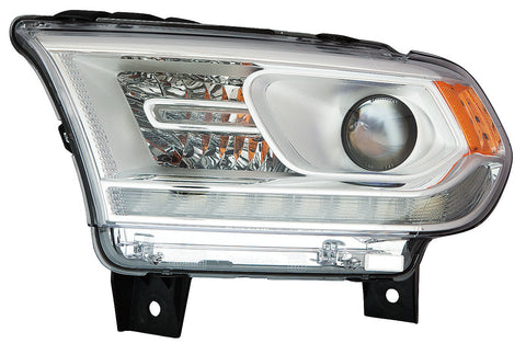For Dodge Durango 2014 2015 Headlight w/ DRL Chrome Trim Driver Side 68184823AK CH2502257