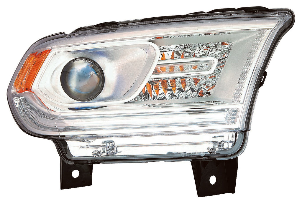For Dodge Durango 2014 2015 Headlight Halogen w/o LED Chrome Passenger Side CAPA Certified 68188730AH CH2503256C