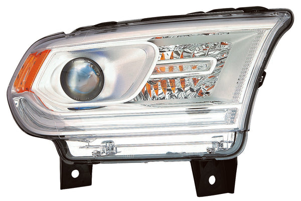 For Dodge Durango 2014 2015 Headlight Halogen w/o LED Chrome Passenger Side CAPA Certified 68188730AH CH2503256C