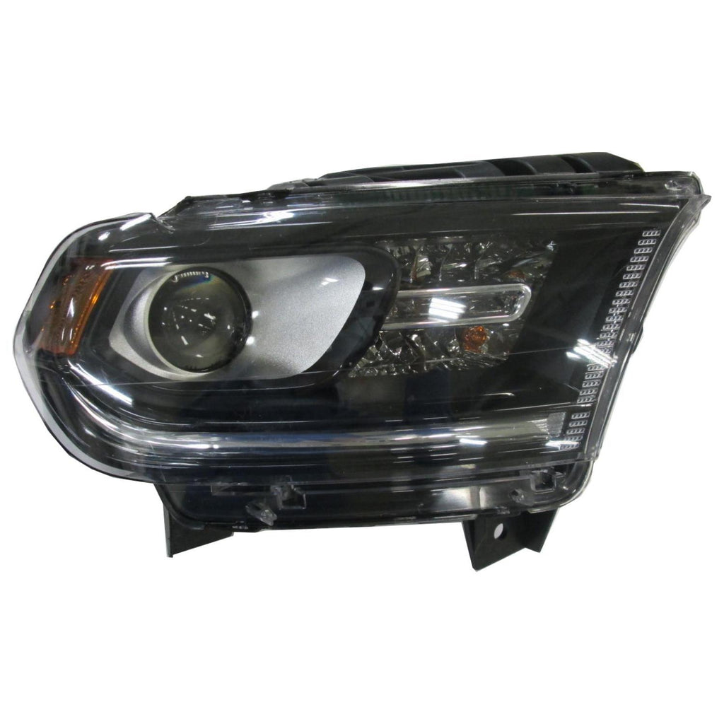 For Dodge Durango 2014 2015 Headlight Halogen w/o DRL BLACK Trim Passenger Side CAPA Certified 68184826AF CH2503255C