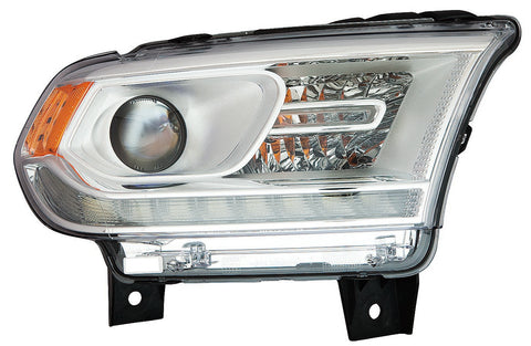 For Dodge Durango 2016 17 18 19 2020 Headlight Halogen w/ LED DRL Chrome Trim Passenger Side CAPA Certified 68299132AH CH2503306C