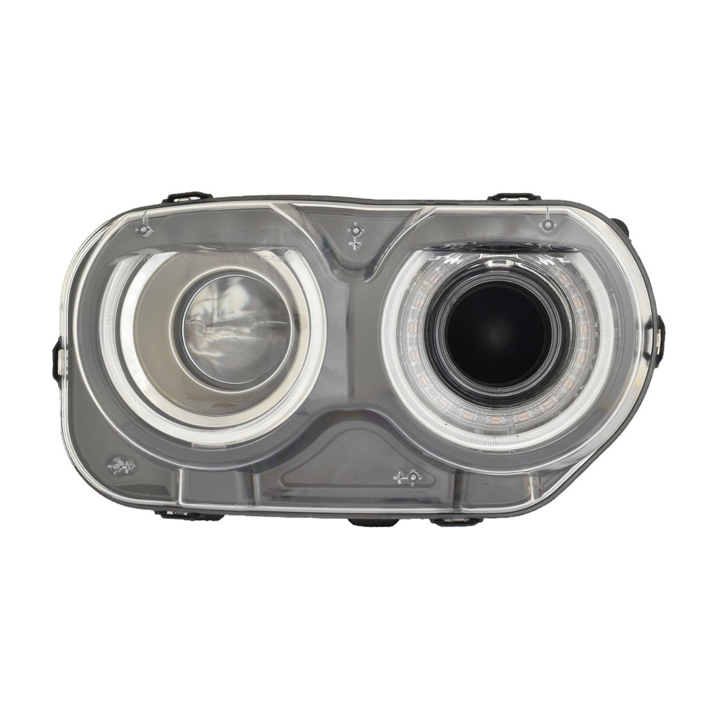 For Dodge Challenger 2015 16 17 18 19 20 21 22 2023 Headlight Halogen w/ ILLuminaATION w/ AIR DUCTS 1 w/o LOGO Passenger Side CAPA Certified 68378878AB CH2503323C
