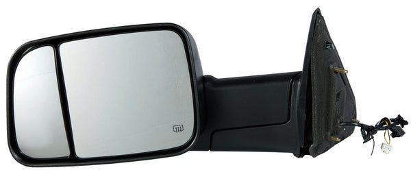 For Dodge Ram Pickup 1500/ 2500/ 3500 2010 11 2012 Power Heated w/ Signal PDL TOWING Pkg Mirror Driver Side (Textured) 55372071AL CH1320315
