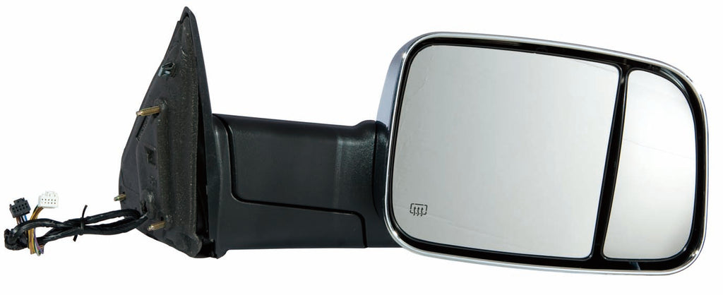 For Dodge Ram Pickup 1500/ 2500/ 3500 2010 11 2012 Power Heated w/ Signal PDL MEM TOWING Pkg Mirror Passenger Side (Chrome) 68033734AD CH1321320