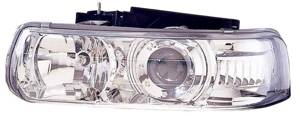 For Chevrolet Silverado Truck 1999 00 01 2002/ Tahoe/ Suburban 2000 01 02 03 04 2005 Headlight Projector Chrome PAIR  GM2505108