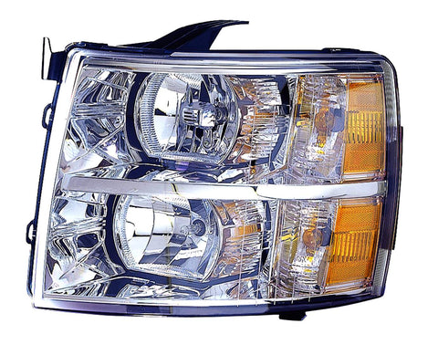 For Chevrolet Silverado 2007 08 09 10 11 12 2013/ Silverado 1500 Hybrid 2009 10 11 12 2013 Headlight Driver Side 22853027 GM2502280