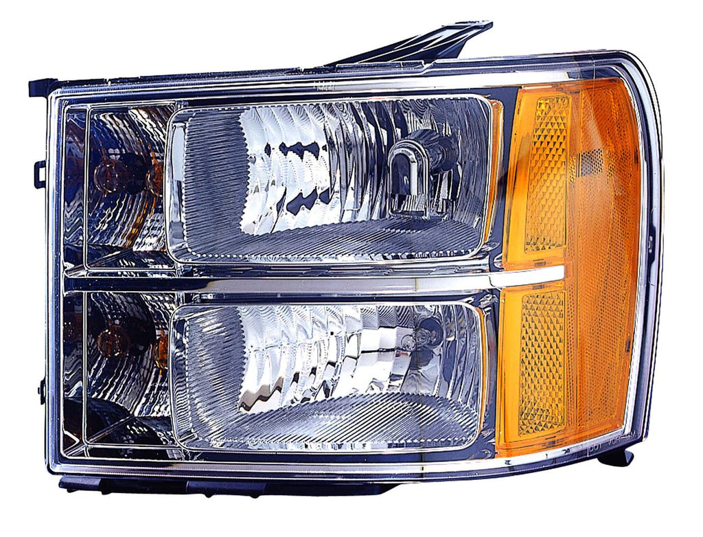 For GMC Sierra 1500/ 2500/ 3500 2007 08 09 10 11 12 2013/ Hybrid 1500 2009 10 11 12 2013 Headlight Driver Side 22853029 GM2502283