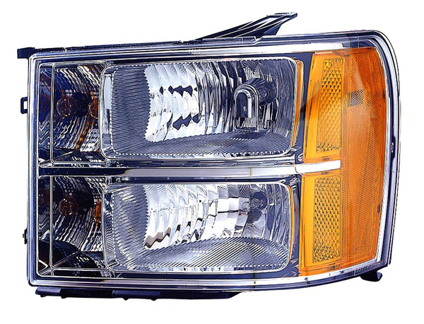 For GMC Sierra 1500/ 2500/ 3500 2007 08 09 10 11 12 2013/ Hybrid 1500 2009 10 11 12 2013 Headlight Driver Side 22853029 GM2502283