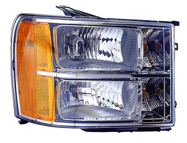 For GMC Sierra 1500/ 2500/ 3500 2007 08 09 10 11 12 2013/ Hybrid 1500 2009 10 11 12 2013 Headlight Passenger Side 22853030 GM2503283