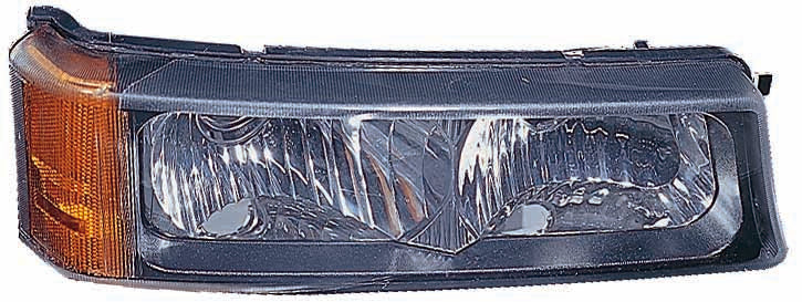 For Chevrolet Silverado 2003 04 05 06 2007/ Avalanche 2002 03 04 05 2006(w/o BODY CLADDING) Parking/Turn Signal Light Passenger Side CAPA Certified 15199557 GM2521185C