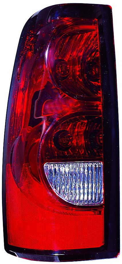For Chevrolet Silverado Pickup Tail Light FLEETSIDE DARK Trim 1500,2500 Series(3500 SINGLE R/ WHEEL) Driver Side CAPA Certified 19169004 GM2800174C