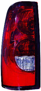 For Chevrolet Silverado Pickup 2004 05 06 2007 Tail Light FLEETSIDE 1500.2500 Series(3500 SINGLE R/ WHEEL) DARK Trim Driver Side 19169004 GM2800174