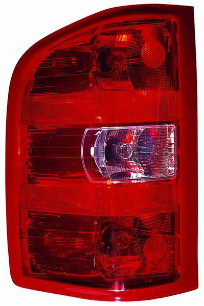 For Chevrolet Silverado 1500 2007 08 09 2010('2010 1ST DESIGN)/ '2012 2013 SL,SLE/ '2011 12 13 2014 2500/ 3500 SINGLE Rear WHEELS Tail Light Driver Side CAPA Certified 25958482 GM2800207C