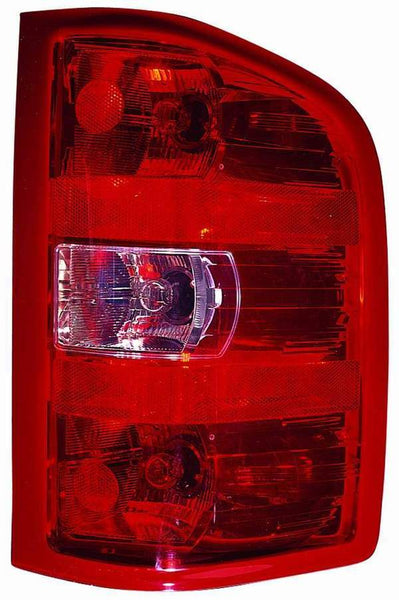 For Chevrolet Silverado 1500 2007 08 09 2010('2010 1ST DESIGN)/ '2012 2013 SL,SLE/ '2011 12 13 2014 2500/ 3500 SINGLE Rear WHEELS Tail Light Passenger Side CAPA Certified 25958483 GM2801207C