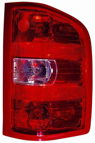 For Chevrolet Silverado 1500 2007 08 09 2010('2010 1ST DESIGN)/ '2012 2013 SL,SLE/ '2011 12 13 2014 2500/ 3500 SINGLE Rear WHEELS Tail Light Passenger Side CAPA Certified 25958483 GM2801207C