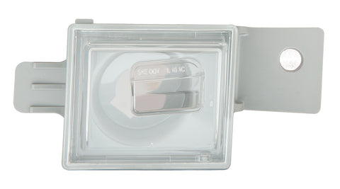 For Chevrolet Silverado 1500 Pickup 2014-2019/ Sierra 1500 Pickup 2014-2018/ 2500/ 3500 HD 2015-2023/ Colorado/ Canyon 2015-2023 License Lamp Chrome Driver Side CAPA Certified 23251664 GM2875100C