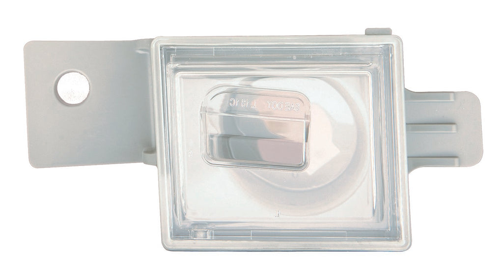 For Chevrolet Silverado 1500 Pickup 2014-2019/ Sierra 1500 Pickup 2014-2018/ 2500/ 3500 HD 2015-2023/ Colorado/ Canyon 2015-2023 License Lamp Chrome Passenger Side CAPA Certified 23251665 GM2875101C