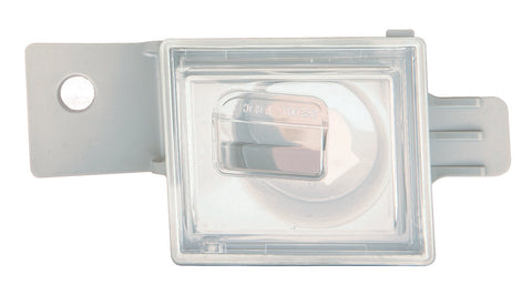 For Chevrolet Silverado 1500 Pickup 2014-2019/ Sierra 1500 Pickup 2014-2018/ 2500/ 3500 HD 2015-2023/ Colorado/ Canyon 2015-2023 License Lamp Chrome Passenger Side CAPA Certified 23251665 GM2875101C