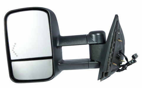 For Chevrolet/ GMC Silverado/ Sierra 2007 08 09 10 11 12 2013 TRAILER TOW Power Heated Mirror Driver Side w/ DEPO SIGNAL LIGHT (Textured) 20862098 GM1320354
