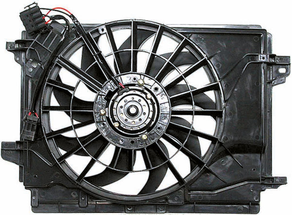 For Chevrolet Corvette/ Z06 2005 2006 / Cadillac XLR/ XLR-V 2005 2006 Radiator A/C Fan (w/o RESISTER) 15819952 GM3115202