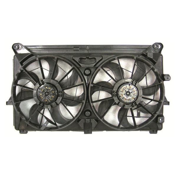 For Chevrolet Suburban/ Yukon XL 6.2L 2007-2008/ Chevrolet Silverado/ Sierra 1500 8CYL w/ PERFORMANCE Pkg 2007-2008 Radiator A/C Fan Assembly M: R:15780796/ L:15780795+B: R:89023366/ L:89024933+ GM3115209