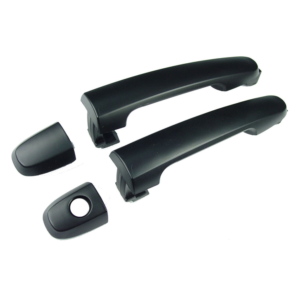 For Pontiac Vibe 2003 04 05 06 07 08 09 2010 Outside Door Handle Front Passenger Side=Driver Side w/ KEYHOLE (SMOOTH BLACK) 88971449+88971457 GM1310169
