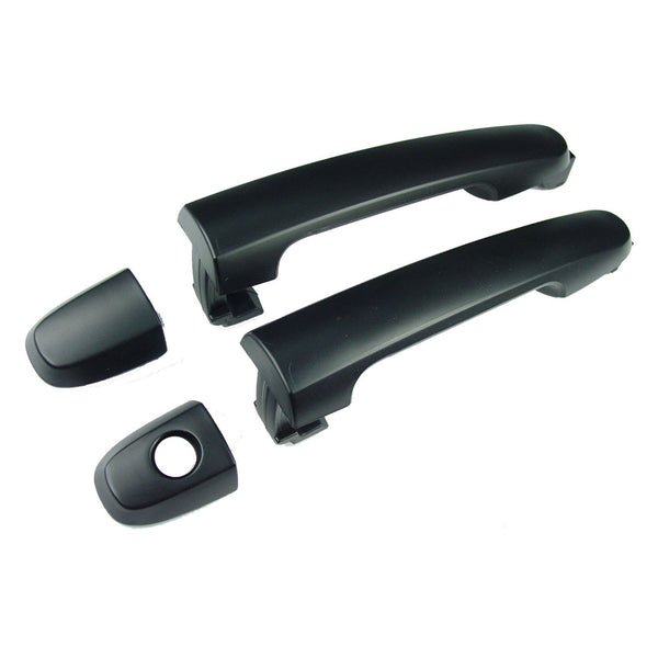 For Pontiac Vibe 2003 04 05 06 07 08 09 2010 Outside Door Handle Front Passenger Side=Driver Side w/ KEYHOLE (SMOOTH BLACK) 88971449+88971457 GM1310169