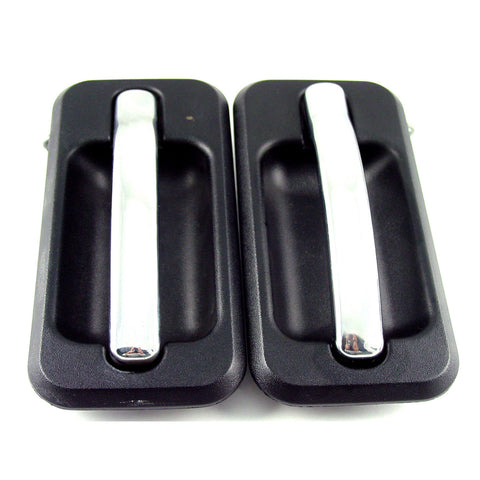 For Hummer HUMMER H2/ H2 SUT 2003 04 05 06 2007 w/ Chrome Trim Pkg/ Hummer HUMMER H2/ H2 SUT 08 Door Handle Rear Passenger Side ( PLASTIC ALL Chrome Lever+Black TEXTURE HOUSING) 25845865 HU1521101