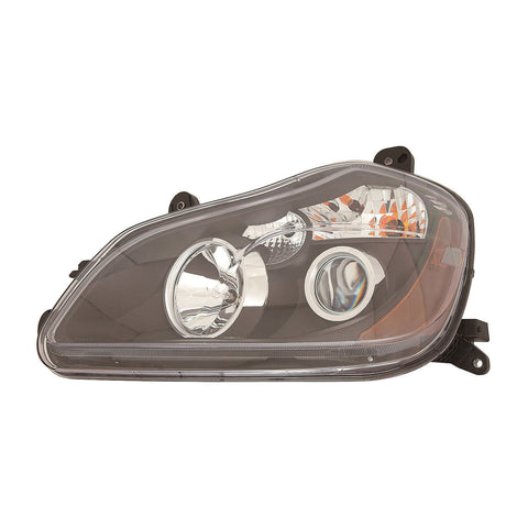 For Kenworth T680 2013-2022 Headlight HID Black Bezel Driver Side