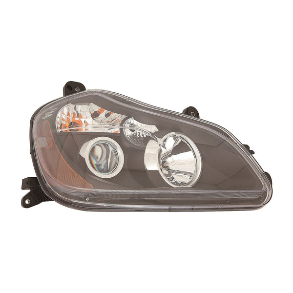 For Kenworth T680 2013-2022 Headlight HID Black Bezel Passenger Side