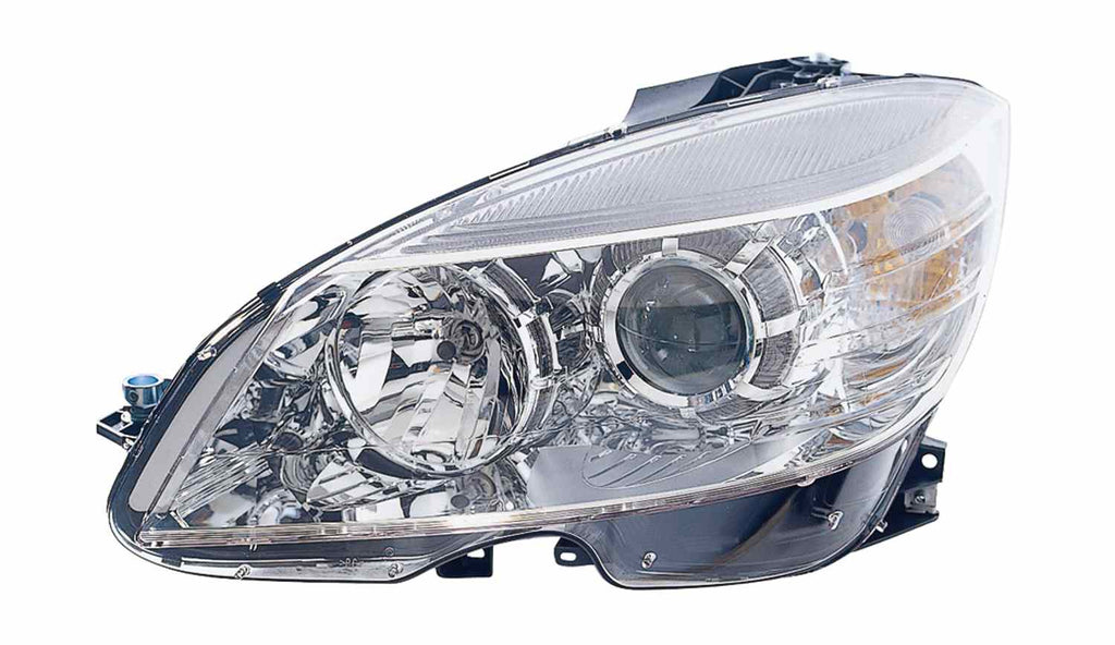For Mercedes-Benz C Class FM 2/ 9/ 2007 08 09 10 2011 Headlight Halogen Chrome Driver Side 205000000000 MB2502163