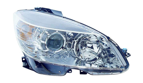 For Mercedes-Benz C Class FM 2/ 9/ 2007 08 09 10 2011 Headlight Halogen Chrome Passenger Side CAPA Certified 205000000000 MB2503163C