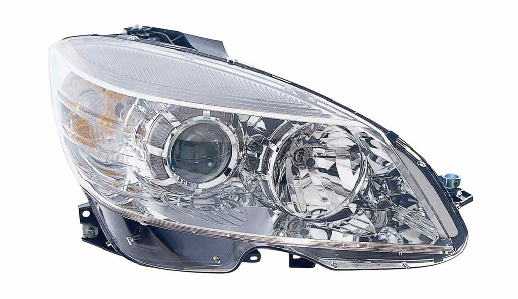 For Mercedes-Benz C Class FM 2/ 9/ 2007 08 09 10 2011 Headlight Halogen Chrome Passenger Side 205000000000 MB2503163